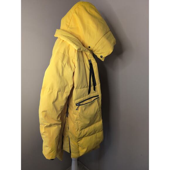 Orolay yellow outdoor puffer down insulated winter snow jacket Sm - Picture 4 of 14